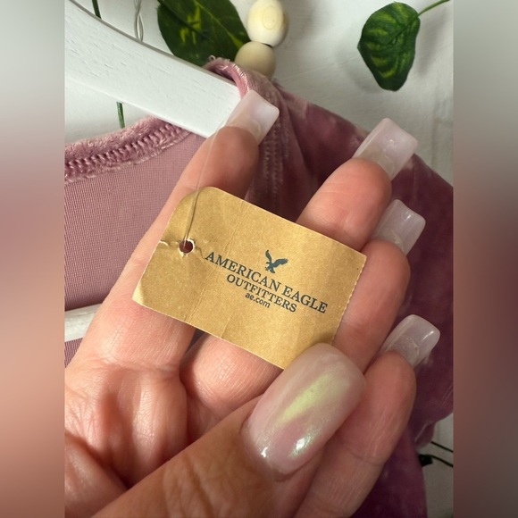 American Eagle Outfitters Velvet Scoop Neck Tee - Picture 6 of 8